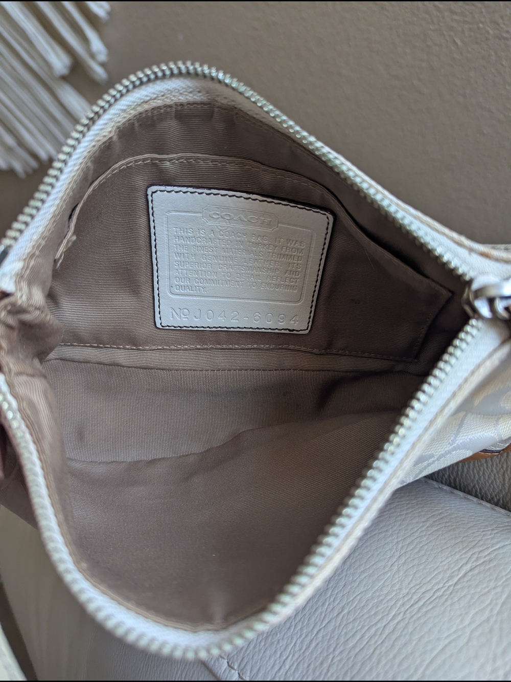 vintage Y2K Coach Signature Baguette / Demi Shoulder Bag. - Picture 10 of 12